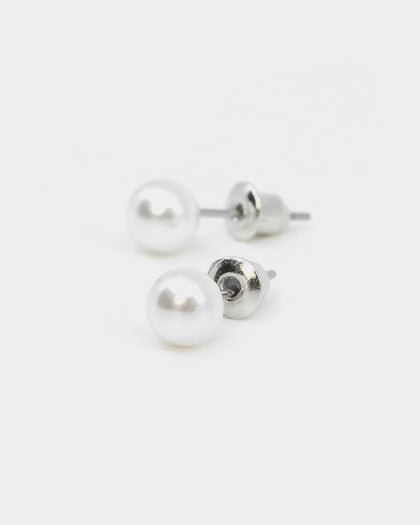 INFRA Pearl Earrings Stainless Steel