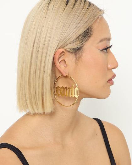 Raising Hell Women's 'Iconic' Hoop Earrings Gold