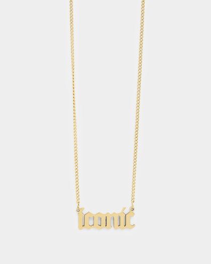 Raising Hell Women's Iconic Pendant Necklace Gold
