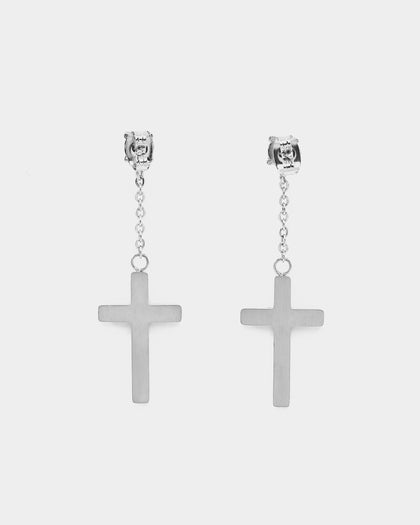 NXS Ascend Earrings Iced White Gold
