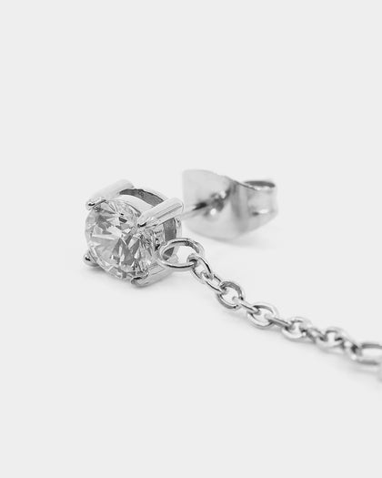 NXS Ascend Earrings Iced White Gold