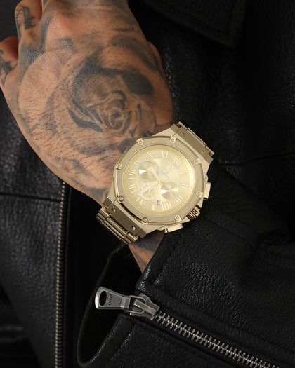 MEISTER AM1024SS Ambassador 45MM Watch Gold