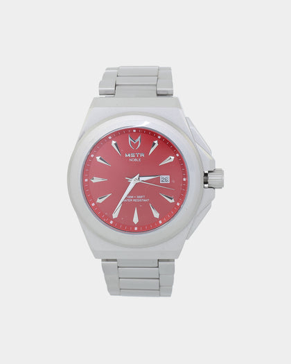 MEISTER NO112SS Noble Quartz 43MM Watch Silver