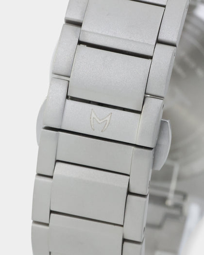 MEISTER NO112SS Noble Quartz 43MM Watch Silver