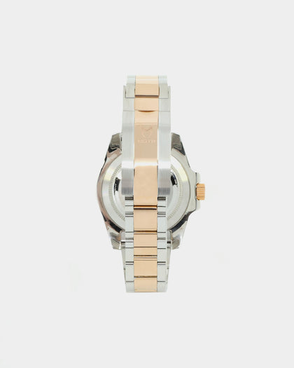 MEISTER VO117SS Voyager Quartz Watch Silver/Brown