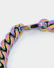 Guess Mainline 4DC 8mm Curb Chain Bracelet Iridescent