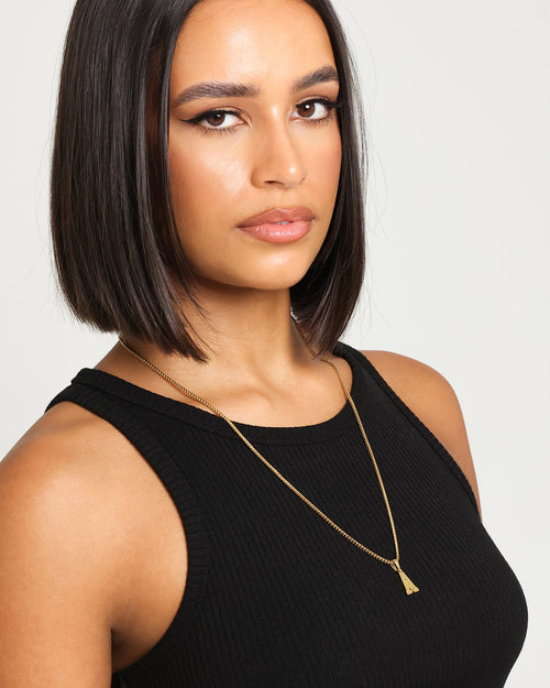 NXS College Letter Pendant Gold