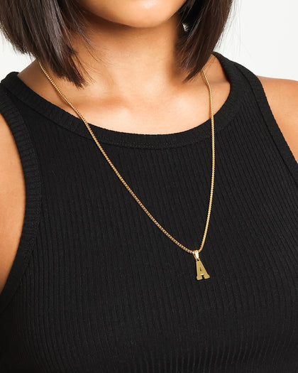 NXS College Letter Pendant Gold