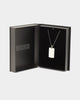 NXS Dog Tag Necklace White Gold