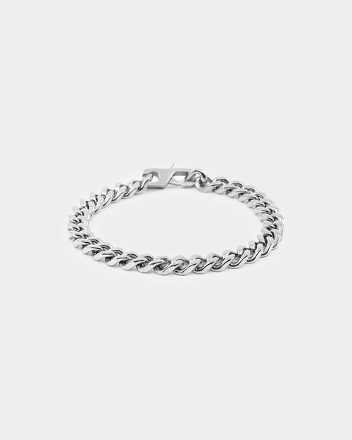 Guess Mainline 8mm Curb Chain 4DC Bracelet Steel