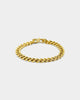 Guess Mainline 8mm Curb Chain 4DC Bracelet Gold