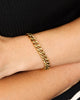 Guess Mainline 8mm Curb Chain 4DC Bracelet Gold