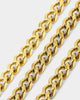 Guess Mainline 8mm 4DC Curb Chain Gold
