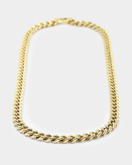 Guess Mainline 8mm 4DC Curb Chain Gold