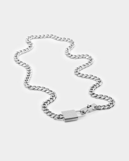 Guess Mainline Lock N' Roll 14mm Curb Chain Steel