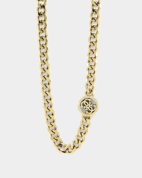 Guess Mainline Log-In Guess 16mm Curb Chain Gold
