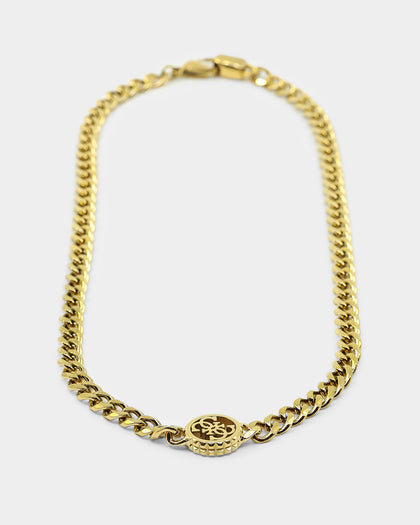 Guess Mainline Log-In Guess 16mm Curb Chain Gold