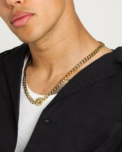 Guess Mainline Log-In Guess 16mm Curb Chain Gold