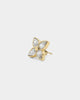 Guess Mainline Flower Party 12mm CZ Studs Earrings Gold