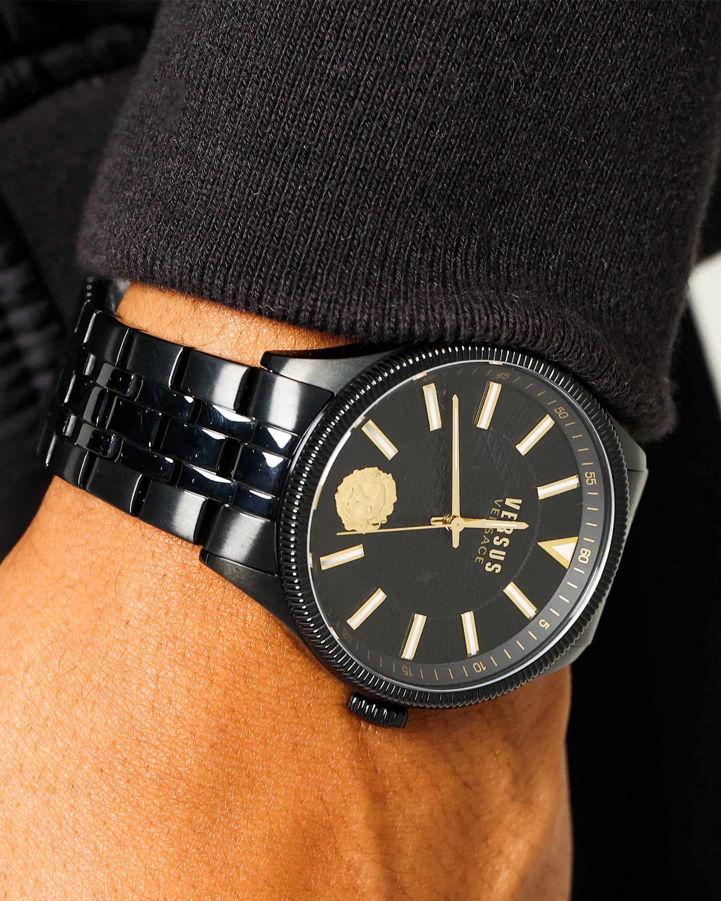 Versus Versace VSPHI0820 Colonne Watch Black/Gold | Culture Kings US