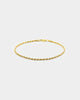 House Of Auric 2.5mm Rope Bracelet 18k Gold Vermeil