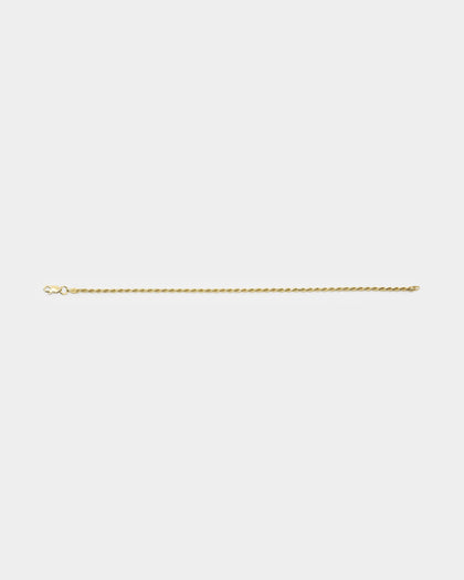 House Of Auric 2.5mm Rope Bracelet 18k Gold Vermeil