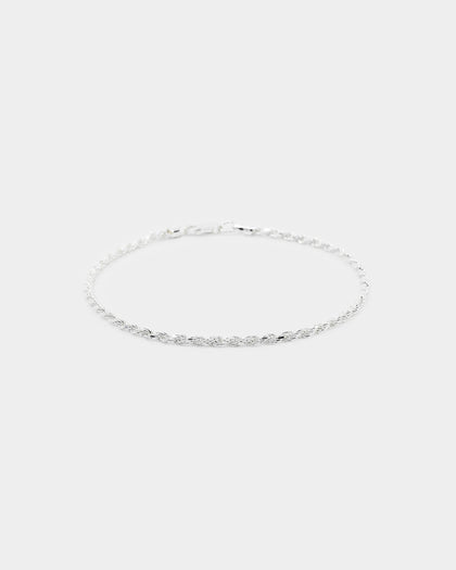 House Of Auric 2.5mm Rope Bracelet Sterling Silver