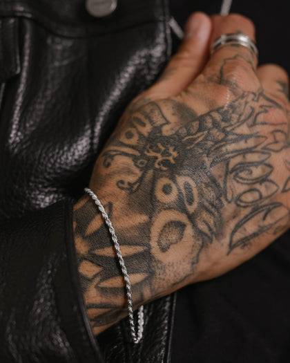 House Of Auric 2.5mm Rope Bracelet Sterling Silver