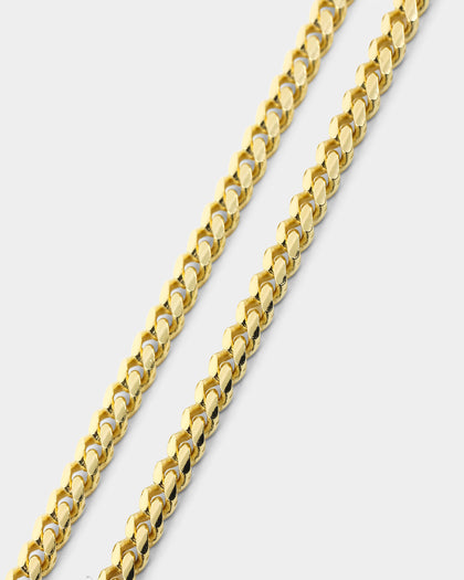 House Of Auric 3mm Cuban Link Bracelet 18k Gold Vermeil
