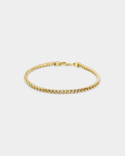 House Of Auric 3mm Franco Bracelet 18k Gold Vermeil