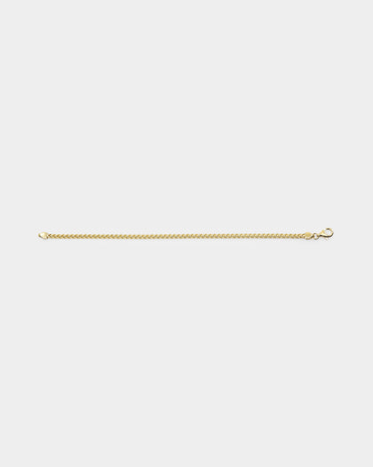 House Of Auric 3mm Franco Bracelet 18k Gold Vermeil