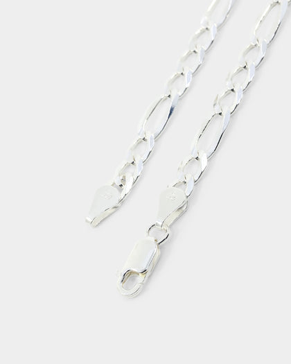 House Of Auric 4.8mm Figaro Bracelet Sterling Silver