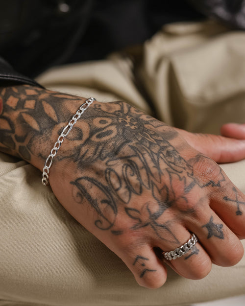 House Of Auric 4.8mm Figaro Bracelet Sterling Silver