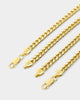 House Of Auric 5mm Cuban Bracelet Set 18k Gold Vermeil