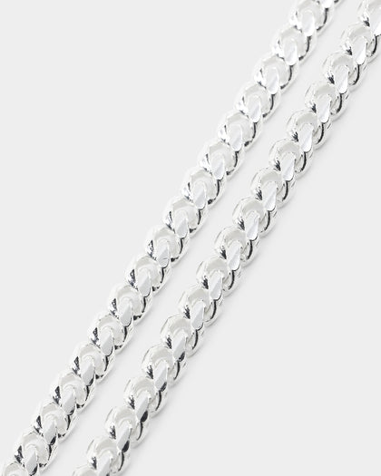 House Of Auric 5mm Cuban Link Bracelet Sterling Silver