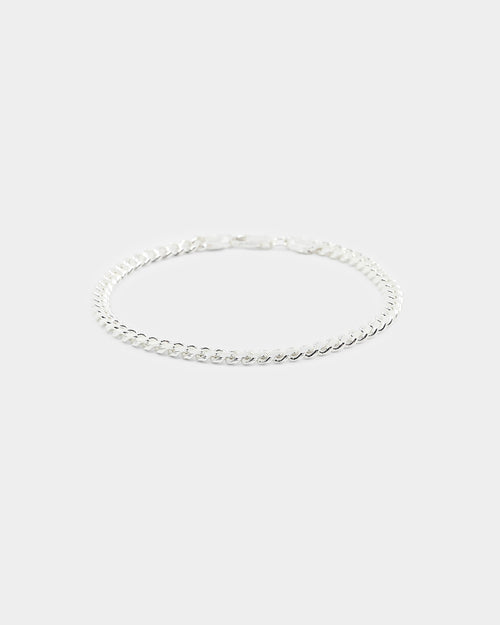 House Of Auric 5mm Cuban Link Bracelet Sterling Silver