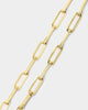 House Of Auric 10.5mm Long Cable Bracelet 18k Gold Vermeil