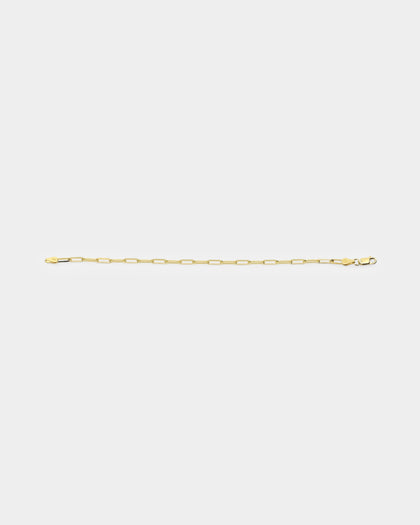 House Of Auric 10.5mm Long Cable Bracelet 18k Gold Vermeil