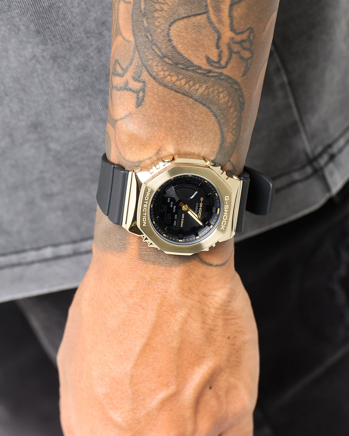G Shock GM2100G-1A9 Black/Gold | Culture Kings US