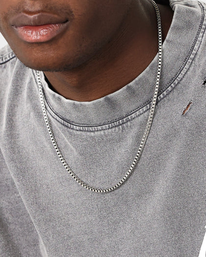 INFRA Box Chain Necklace Stainless Steel