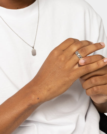 INFRA Uncle Steel Cut Cuban Ring Stainless Steel