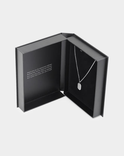 NXS Tag Chain White Gold