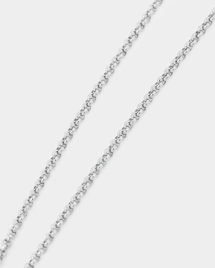 NXS Tag Chain White Gold