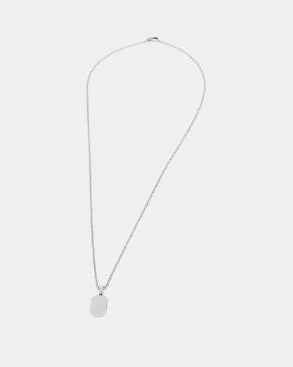 NXS Tag Chain White Gold