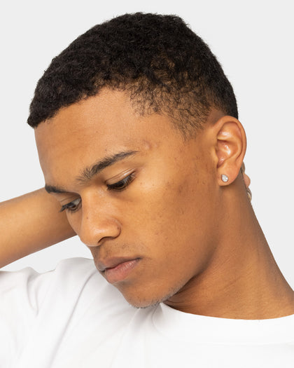 NXS Teardrop Earring Iced White Gold