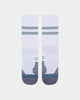 Stance Run Light Crew Socks White