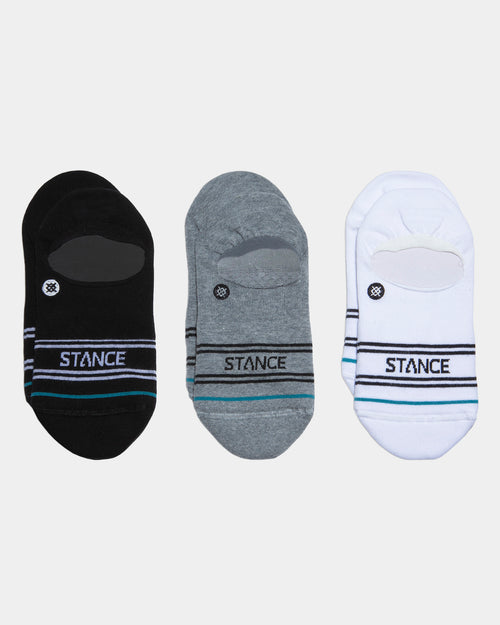 Stance Basic No Show Socks 3 Pack Multi-Coloured