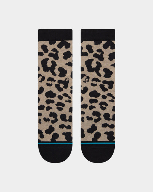 Stance Women's Show Some Skin Crew Socks Taupe