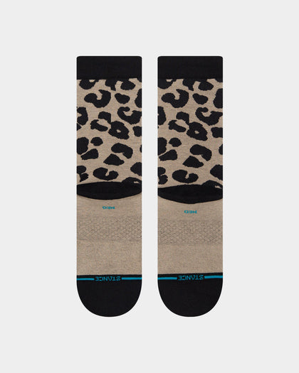 Stance Women's Show Some Skin Crew Socks Taupe