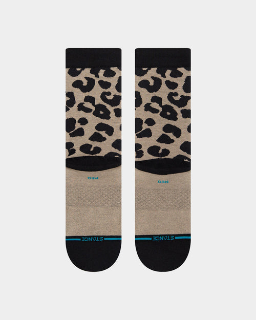 Stance Women's Show Some Skin Crew Socks Taupe
